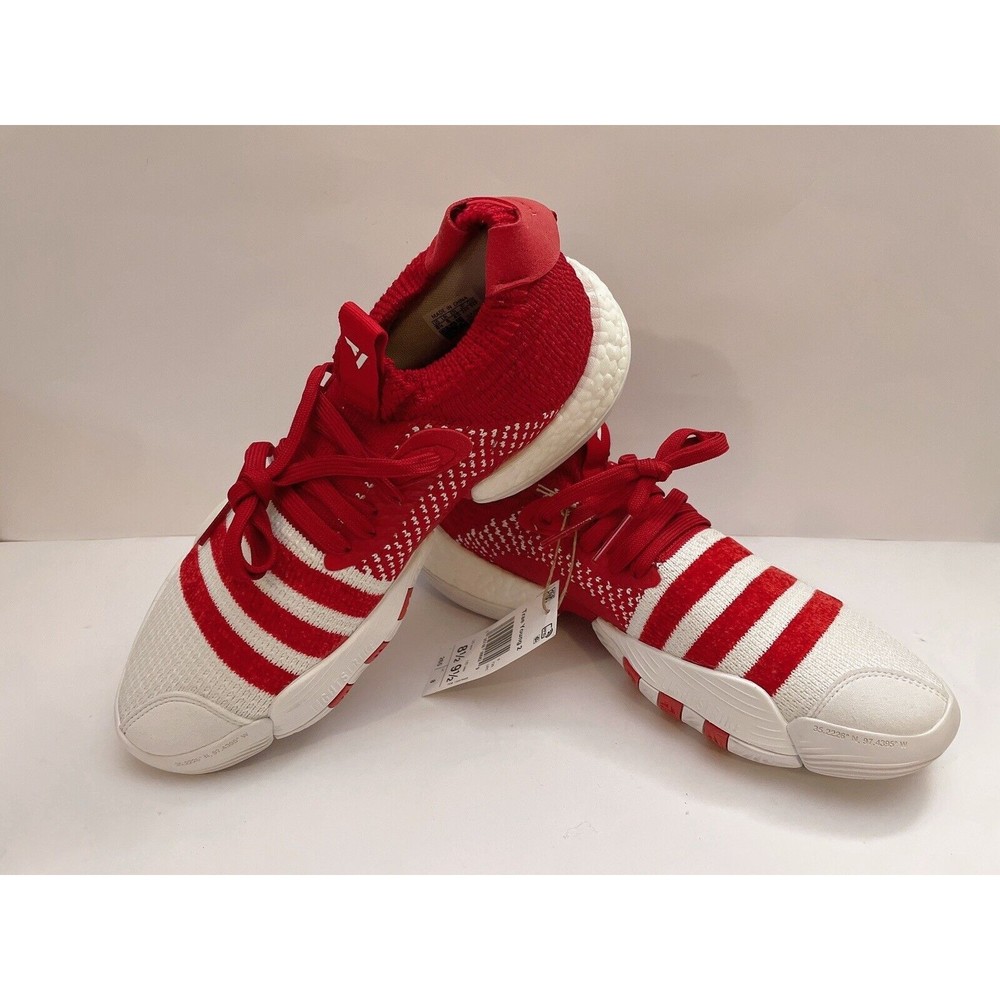 Adidas Trae Young 2.0 Basketball Shoes White Red Men's Size 8.5